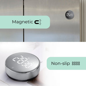 The Turn Timer by Dawn Clocks™ is the ultimate tool for efficient time management. Perfect for the classroom, kitchen, the gym and more! With it's easy-twist LED design, versatility and reliability, the Turn Timer is a must-have for anyone looking to keep their tasks on track. Batteries included.