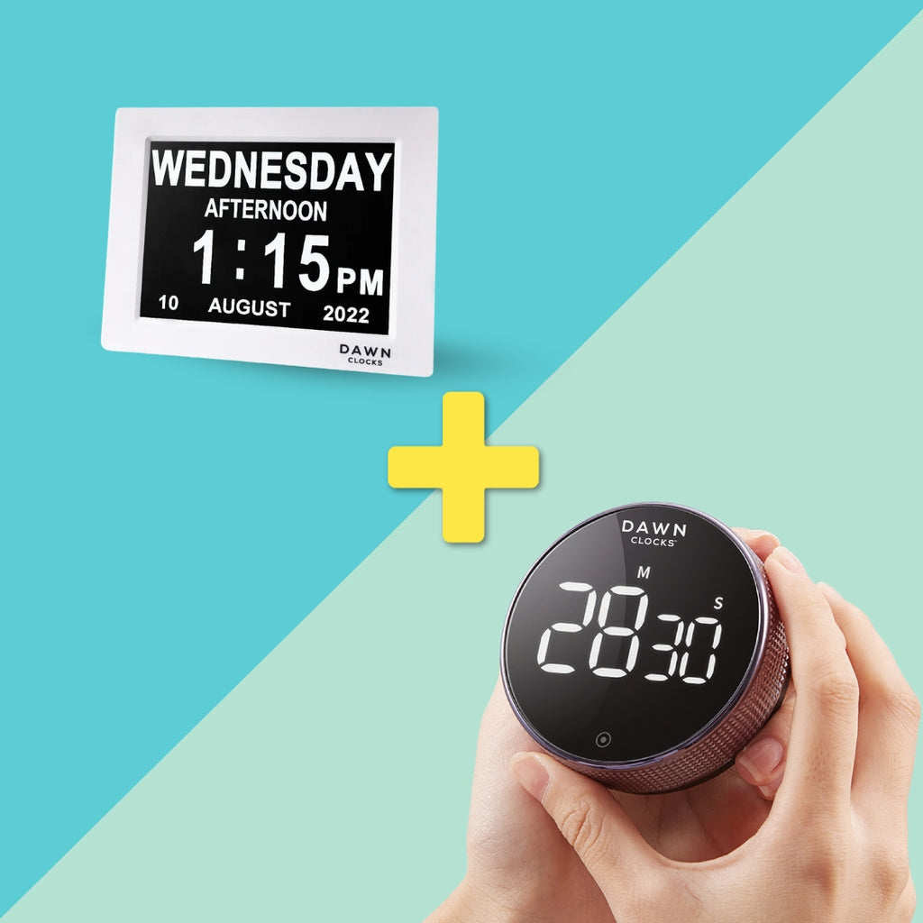 Bundle and Save. The Original Dawn Clock and Turn Timer combination to create harmony at home. 