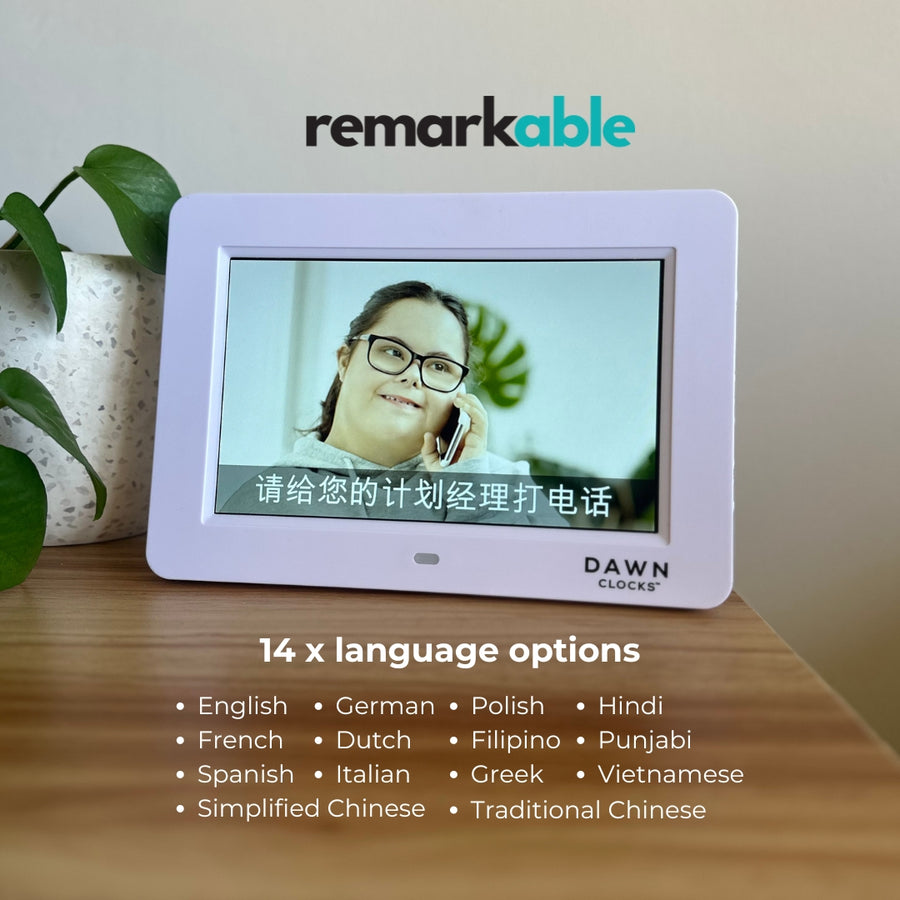 RemarkAble Customisable Reminder Clock – Dawn Clocks